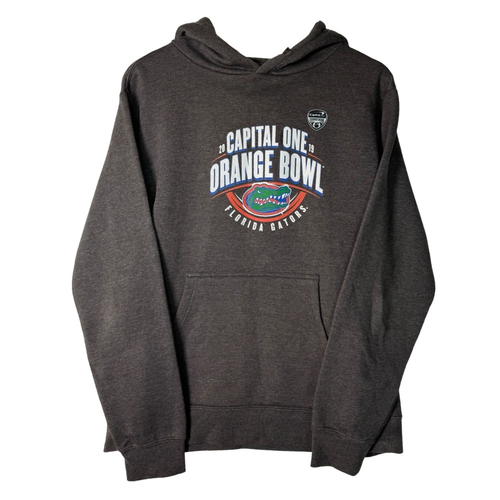 Florida Gators Orange Bowl 2019 Fanatics Gray Hoodie Pullover Sweatshirt Mens M‎